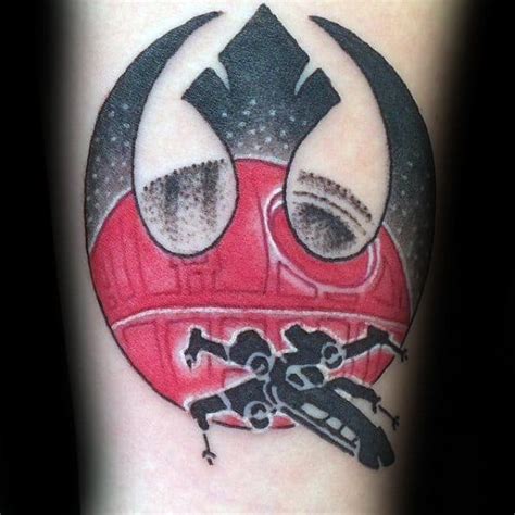 rebel alliance tattoo|american traditional star wars tattoo.